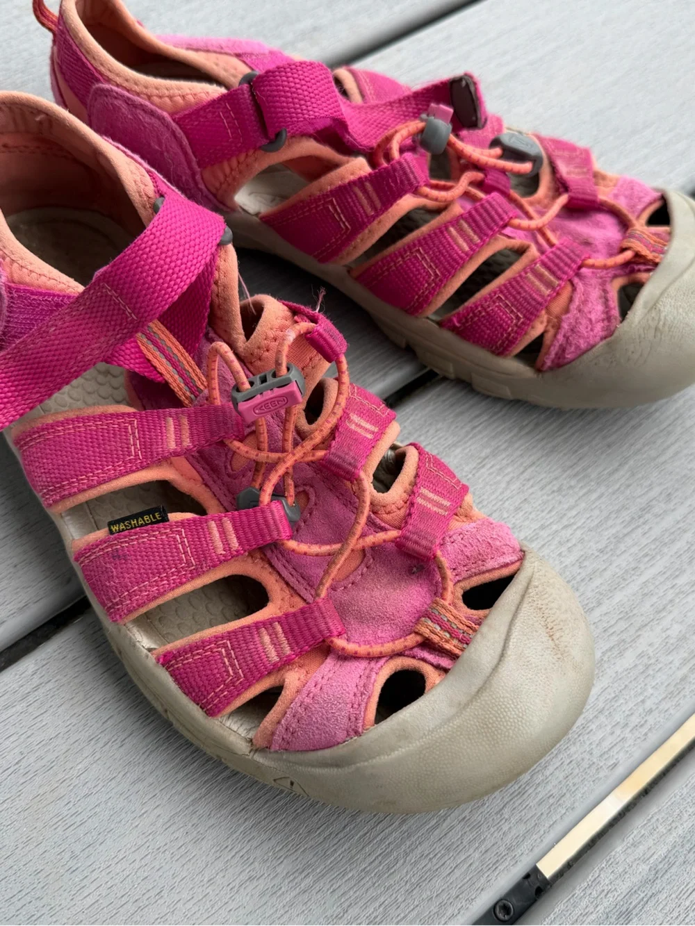 Keen Very Berry & Fusion Coral Newport H2 Water Sandal - Girls 5